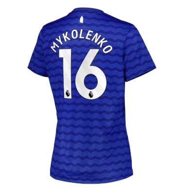 Everton Vitaliy Mykolenko #16 Hjemmebanetrøje Dame 2025-26 Kortærmet